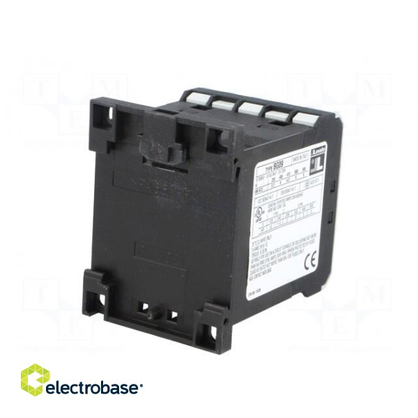 Contactor: 3-pole | NO x3 | Auxiliary contacts: NO | 230VAC | 9A | DIN image 6