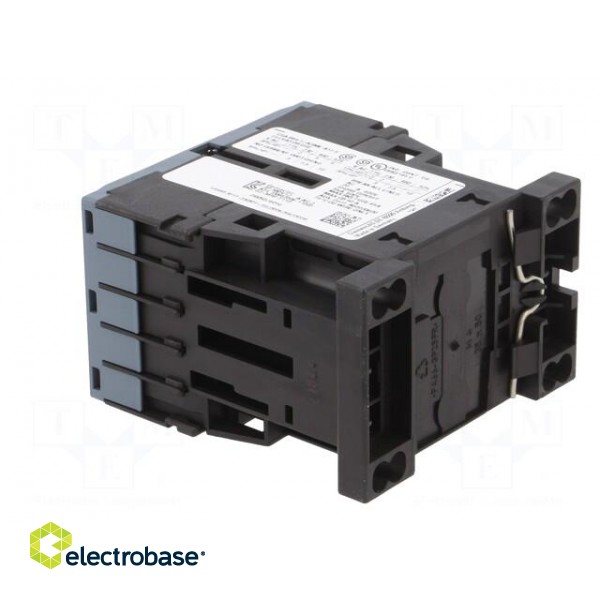 Contactor: 3-pole | NO x3 | Auxiliary contacts: NO | 24VAC | 12A | 3RT20 фото 4