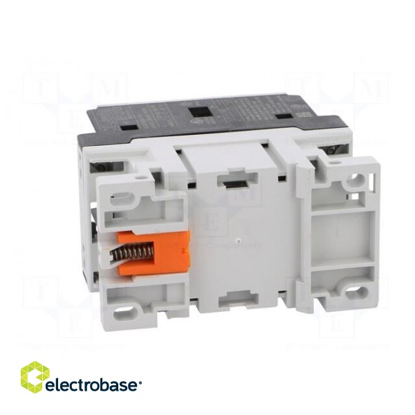 Contactor: 3-pole | NO x3 | Auxiliary contacts: NO | 24VAC | 12A | DIN image 5