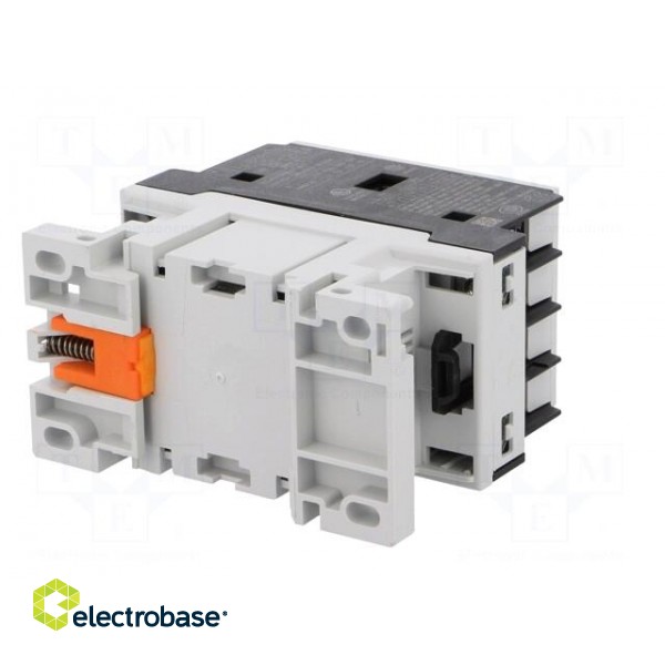 Contactor: 3-pole | NO x3 | Auxiliary contacts: NO | 24VAC | 12A | DIN image 6