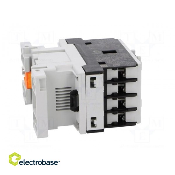 Contactor: 3-pole | NO x3 | Auxiliary contacts: NO | 24VAC | 12A | DIN image 7