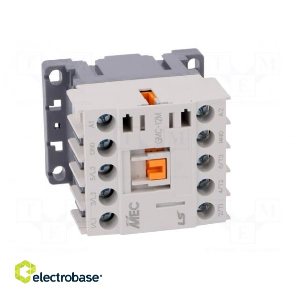Contactor: 3-pole | NO x3 | Auxiliary contacts: NO | 24VAC | 12A | IP20 image 9