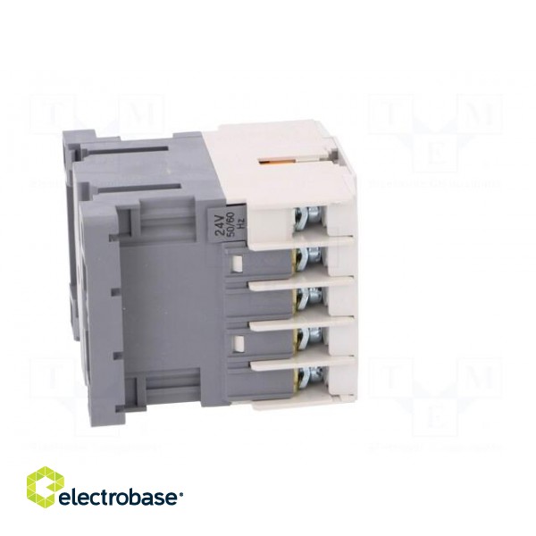 Contactor: 3-pole | NO x3 | Auxiliary contacts: NO | 24VAC | 6A | W: 45mm image 7