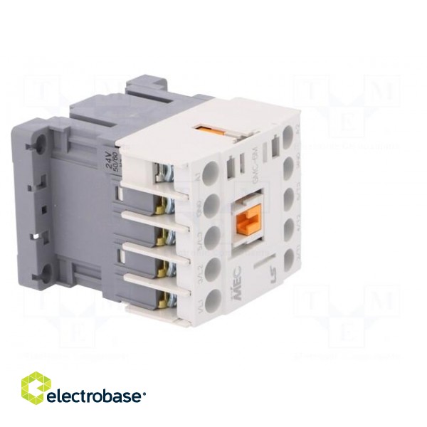 Contactor: 3-pole | NO x3 | Auxiliary contacts: NO | 24VAC | 6A | W: 45mm image 8