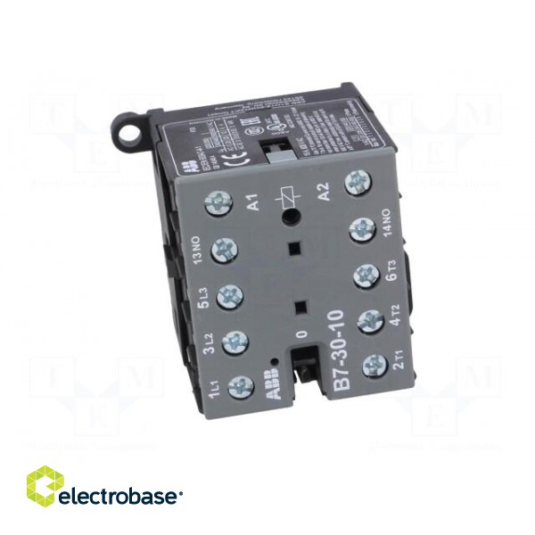 Contactor: 3-pole | NO x3 | Auxiliary contacts: NO | 24VAC | 7A | B7 image 9