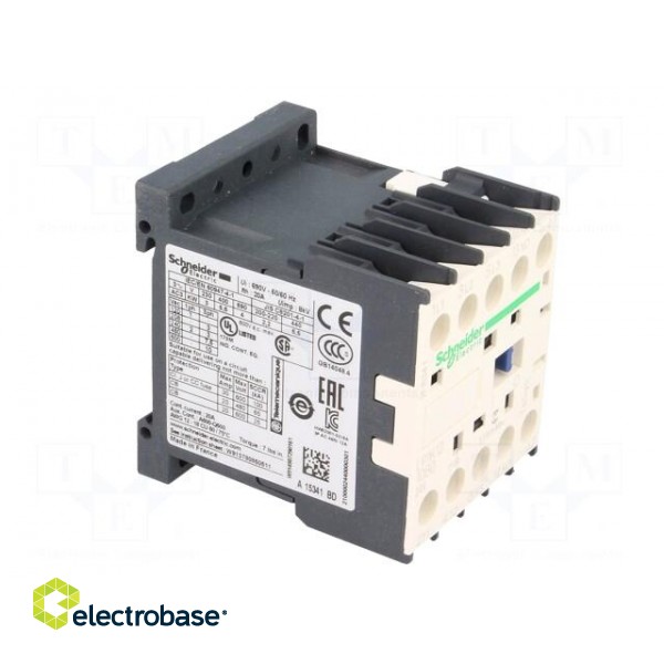 Contactor: 3-pole | NO x3 | Auxiliary contacts: NO | 24VDC | 12A | 690V image 8