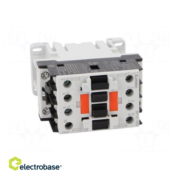 Contactor: 3-pole | NO x3 | Auxiliary contacts: NO | 24VDC | 12A | BF image 9