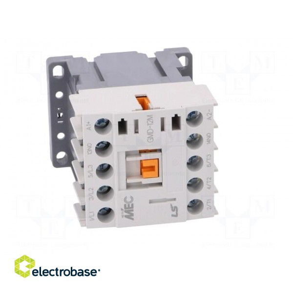 Contactor: 3-pole | NO x3 | Auxiliary contacts: NO | 24VDC | 12A | IP20 image 9