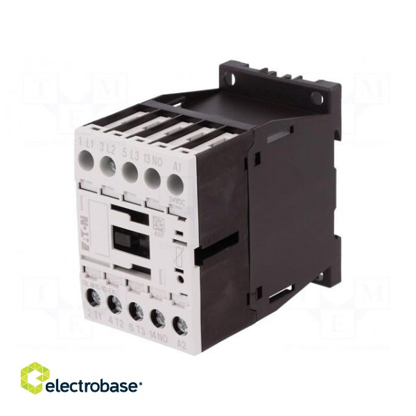 Contactor: 3-pole | NO x3 | Auxiliary contacts: NO | 24VDC | 15A | 690V image 1