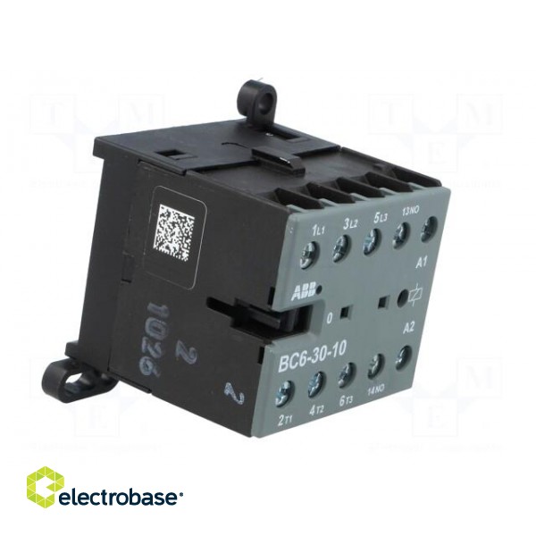 Contactor: 3-pole | NO x3 | Auxiliary contacts: NO | 24VDC | 6A | BC6 image 8