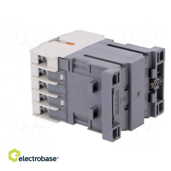 Contactor: 3-pole | NO x3 | Auxiliary contacts: NO | 24VDC | 6A | W: 45mm image 4