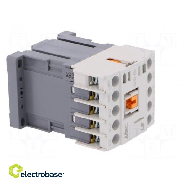 Contactor: 3-pole | NO x3 | Auxiliary contacts: NO | 24VDC | 6A | W: 45mm image 8