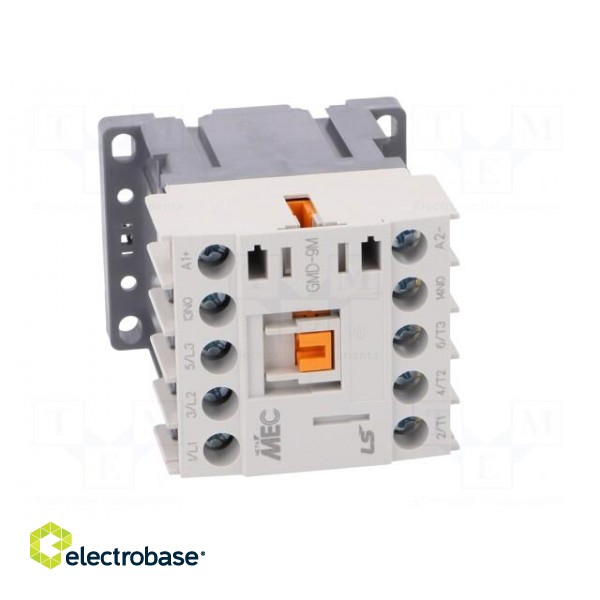 Contactor: 3-pole | NO x3 | Auxiliary contacts: NO | 24VDC | 9A | W: 45mm image 9