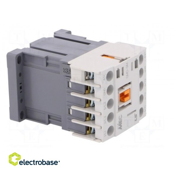 Contactor: 3-pole | NO x3 | Auxiliary contacts: NO | 24VDC | 9A | W: 45mm image 8