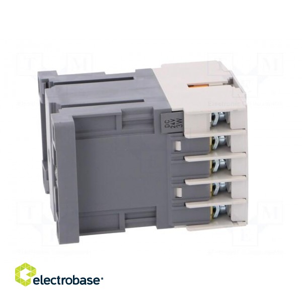 Contactor: 3-pole | NO x3 | Auxiliary contacts: NO | 24VDC | 9A | W: 45mm image 7