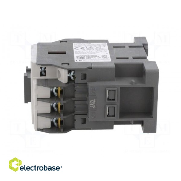 Contactor: 3-pole | NO x3 | Auxiliary contacts: NO + NC | 110VAC | 12A image 3