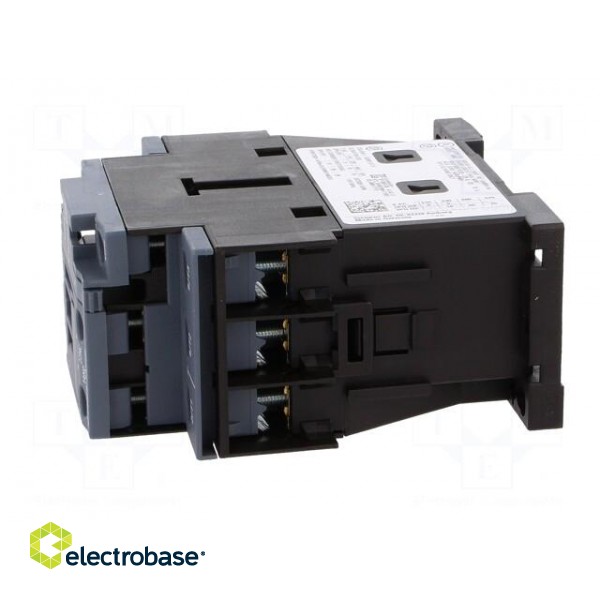 Contactor: 3-pole | NO x3 | Auxiliary contacts: NO + NC | 110VAC | 40A image 3
