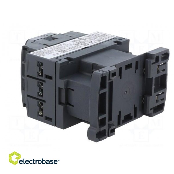 Contactor: 3-pole | NO x3 | Auxiliary contacts: NO + NC | 120VAC | 18A image 4