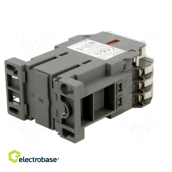 Contactor: 3-pole | NO x3 | Auxiliary contacts: NO + NC | 12VDC | 22A image 6