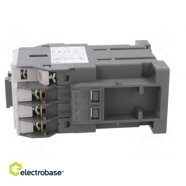 Contactor: 3-pole | NO x3 | Auxiliary contacts: NO + NC | 12VDC | 9A image 3