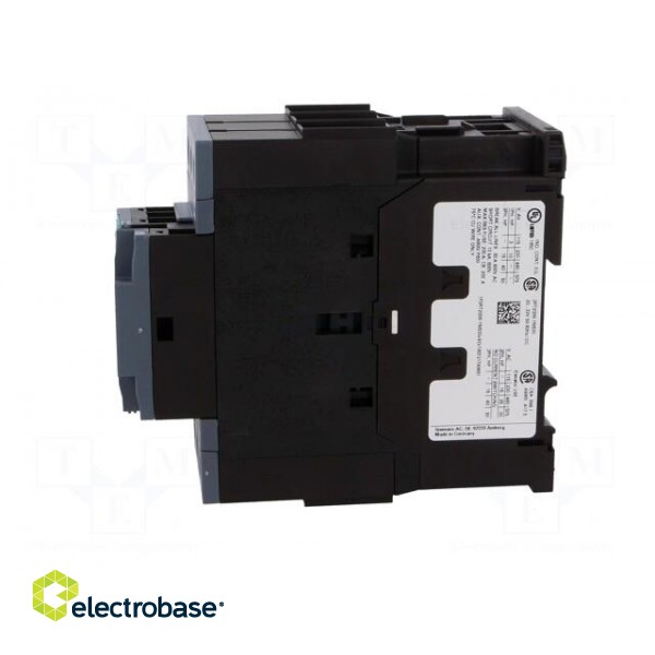 Contactor: 3-pole | NO x3 | Auxiliary contacts: NO + NC | 50A | 3RT20 image 3