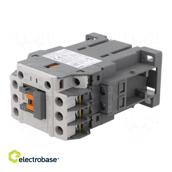 Contactor: 3-pole | NO x3 | Auxiliary contacts: NO + NC | 220VDC | 9A image 2