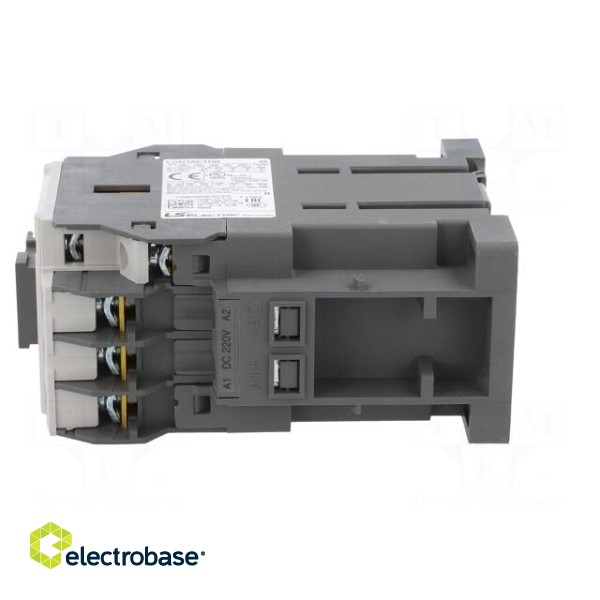 Contactor: 3-pole | NO x3 | Auxiliary contacts: NO + NC | 220VDC | 9A image 3