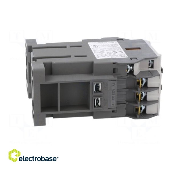 Contactor: 3-pole | NO x3 | Auxiliary contacts: NO + NC | 220VDC | 9A image 7