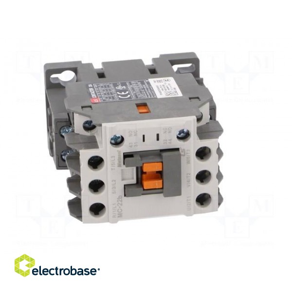 Contactor: 3-pole | NO x3 | Auxiliary contacts: NO + NC | 230VAC | 22A image 9