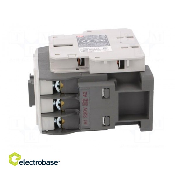 Contactor: 3-pole | NO x3 | Auxiliary contacts: NO + NC | 230VAC | 32A image 3