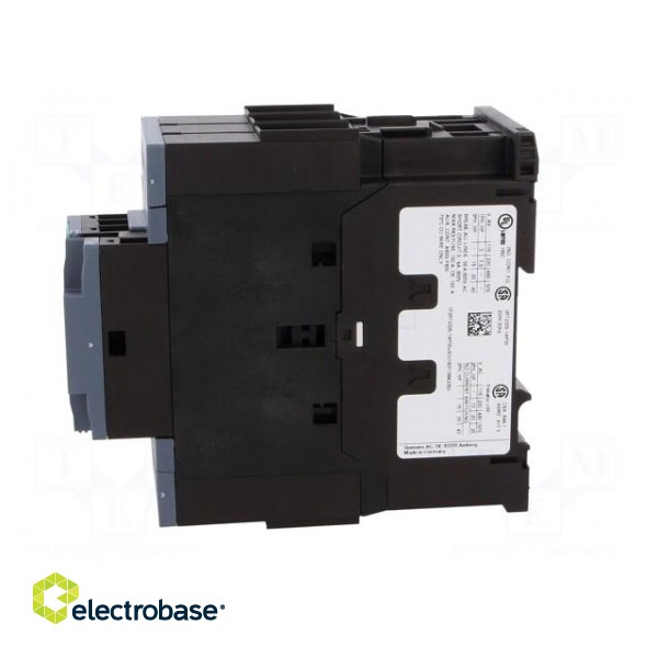 Contactor: 3-pole | NO x3 | Auxiliary contacts: NO + NC | 230VAC | 40A image 3