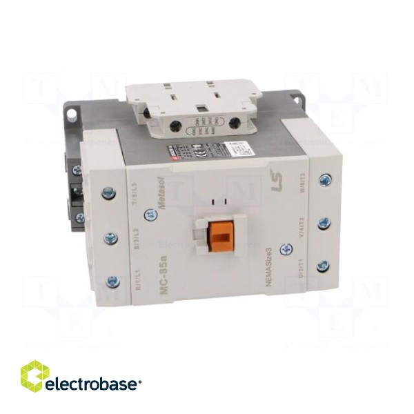Contactor: 3-pole | NO x3 | Auxiliary contacts: NO + NC | 230VAC | 85A image 9