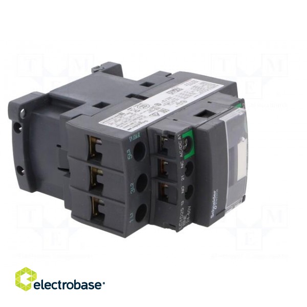 Contactor: 3-pole | NO x3 | Auxiliary contacts: NO + NC | 24÷60VAC image 8