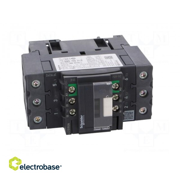 Contactor: 3-pole | NO x3 | Auxiliary contacts: NO + NC | 24÷60VAC image 9