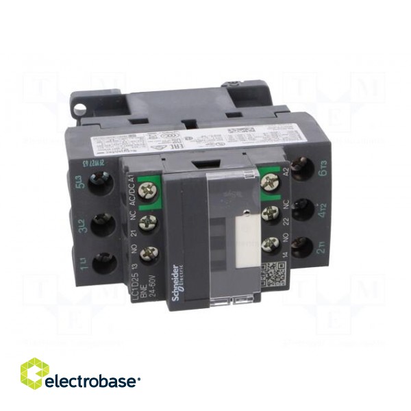 Contactor: 3-pole | NO x3 | Auxiliary contacts: NO + NC | 24÷60VAC image 9