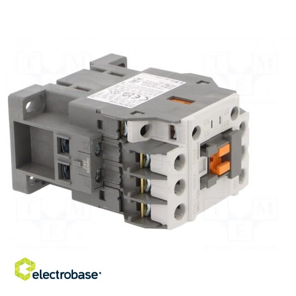 Contactor: 3-pole | NO x3 | Auxiliary contacts: NO + NC | 24VAC | 12A image 8