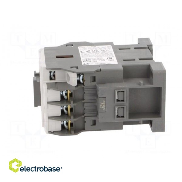 Contactor: 3-pole | NO x3 | Auxiliary contacts: NO + NC | 24VAC | 12A image 3