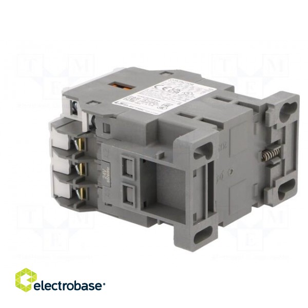 Contactor: 3-pole | NO x3 | Auxiliary contacts: NO + NC | 24VAC | 12A image 4