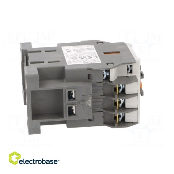 Contactor: 3-pole | NO x3 | Auxiliary contacts: NO + NC | 24VAC | 12A image 7