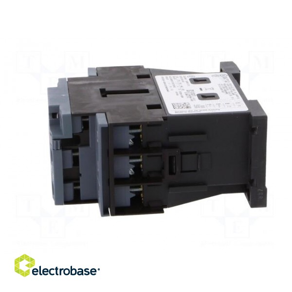 Contactor: 3-pole | NO x3 | Auxiliary contacts: NO + NC | 24VAC | 12A image 3