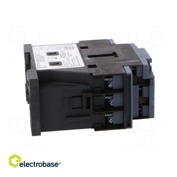 Contactor: 3-pole | NO x3 | Auxiliary contacts: NO + NC | 24VAC | 12A image 7