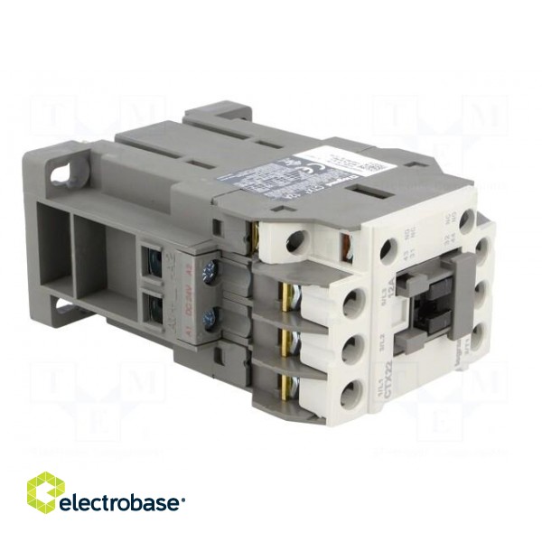 Contactor: 3-pole | NO x3 | Auxiliary contacts: NO + NC | 24VDC | 12A image 8