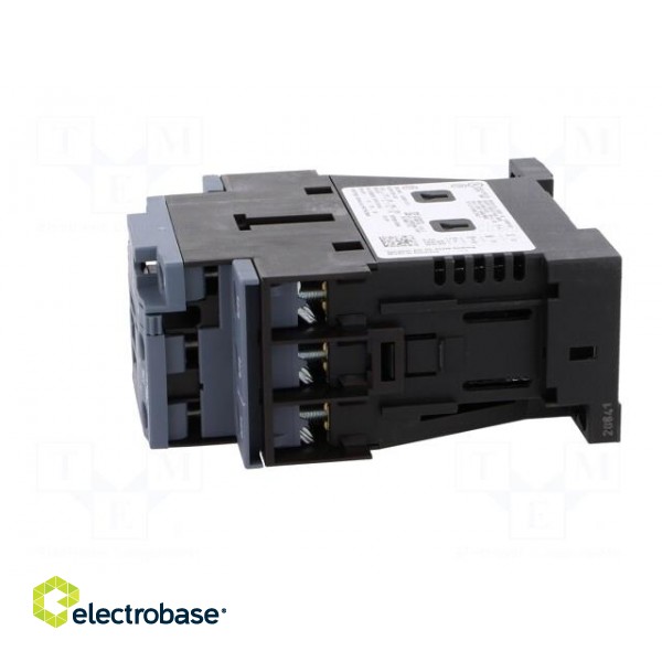 Contactor: 3-pole | NO x3 | Auxiliary contacts: NO + NC | 24VDC | 40A image 3