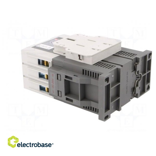 Contactor: 3-pole | NO x3 | Auxiliary contacts: NO + NC | 24VDC | 50A image 4