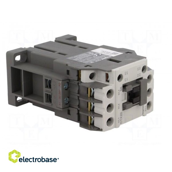 Contactor: 3-pole | NO x3 | Auxiliary contacts: NO + NC | 24VDC | 9A image 8