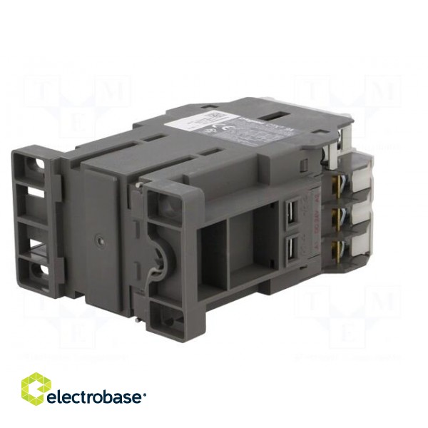 Contactor: 3-pole | NO x3 | Auxiliary contacts: NO + NC | 24VDC | 9A image 6