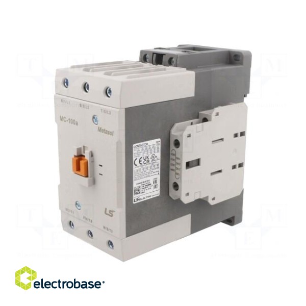 Contactor: 3-pole | NO x3 | Auxiliary contacts: NO + NC | 400VAC image 1