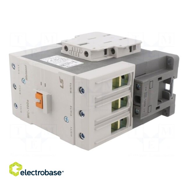Contactor: 3-pole | NO x3 | Auxiliary contacts: NO + NC | 400VAC image 2
