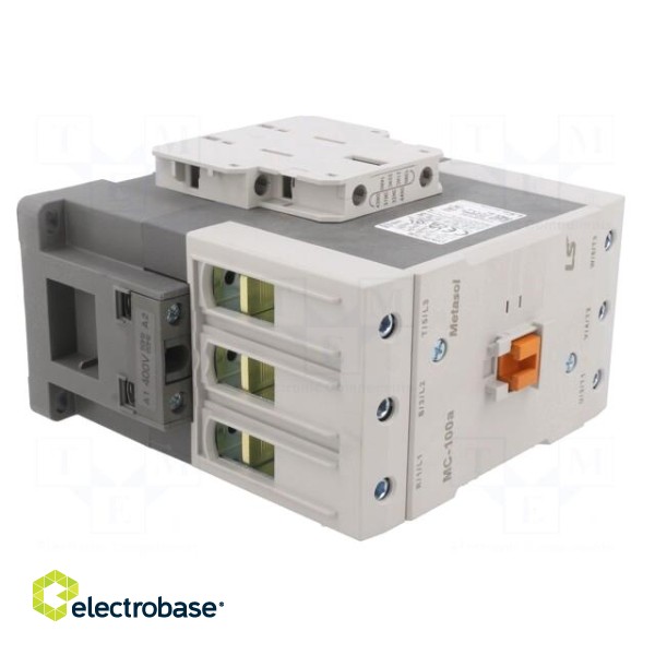 Contactor: 3-pole | NO x3 | Auxiliary contacts: NO + NC | 400VAC фото 8