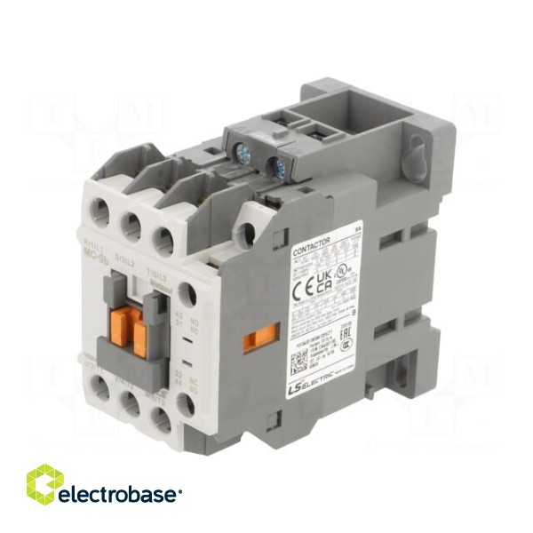 Contactor: 3-pole | NO x3 | Auxiliary contacts: NO + NC | 42VAC | 9A image 1